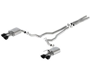 Ford Mustang Performance Exhaust - Ford Racing - Extreme Cat-Back w/ Valance - Black - 2024+